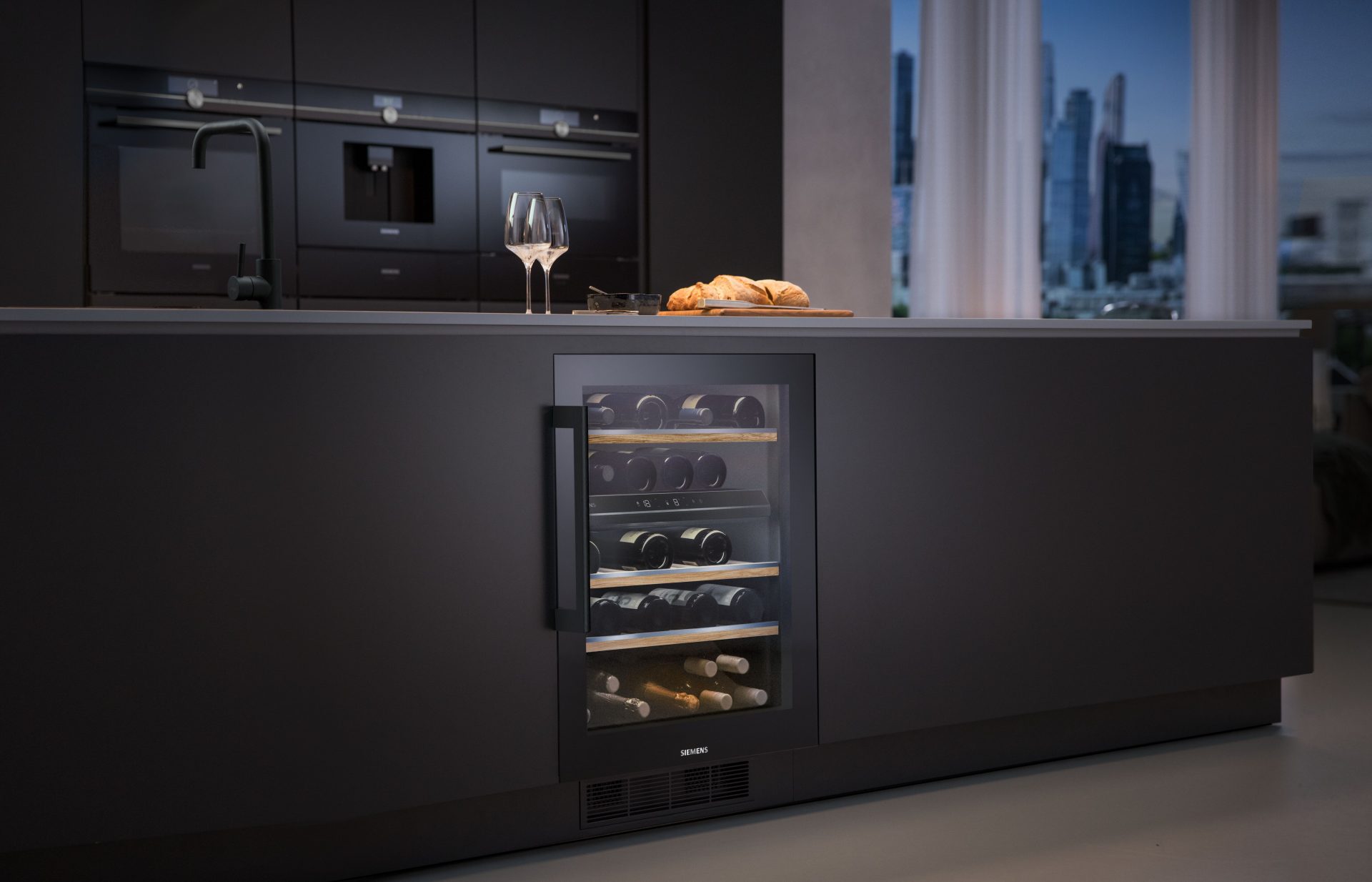 Inspiratiehuis Siemens onderbouw wijnklimaatkast