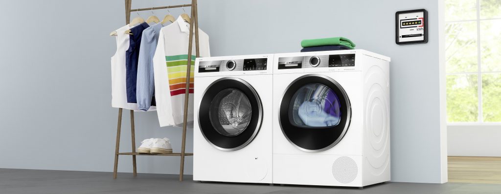 Inspiratiehuis wasmachine droger energielabel Bosch